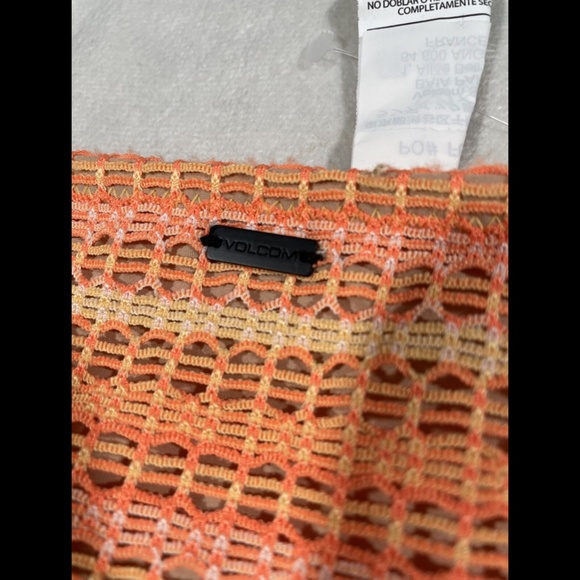 NEW Volcom Wildly Bare Crochet Bikini Bottom in Sparkler Orange‎ [ Medium ] - Picture 11 of 12